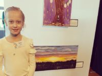 Amelia Thompson at Art Exhibition