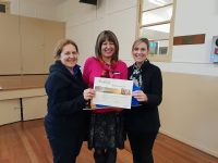 Childcare Centre presented a certificate from Councillor Denise Simms