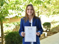 Kiah with her USC Headstart certificate