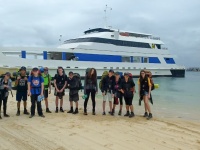 D of E students on Moreton Island